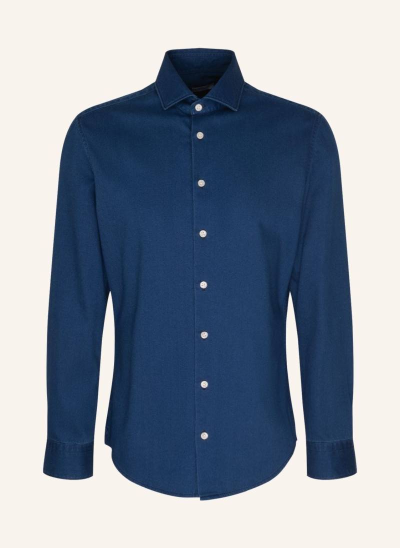 Seidensticker Denimhemd, Casual Hemd Slim Fit blau von seidensticker