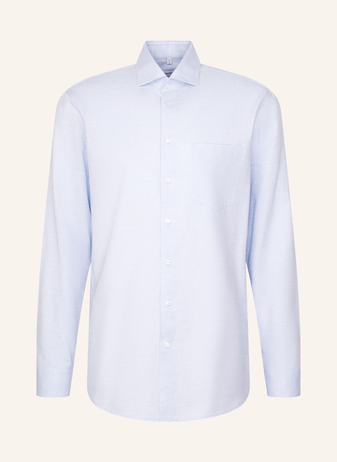 Seidensticker Flanellhemd Comfort Fit blau von seidensticker