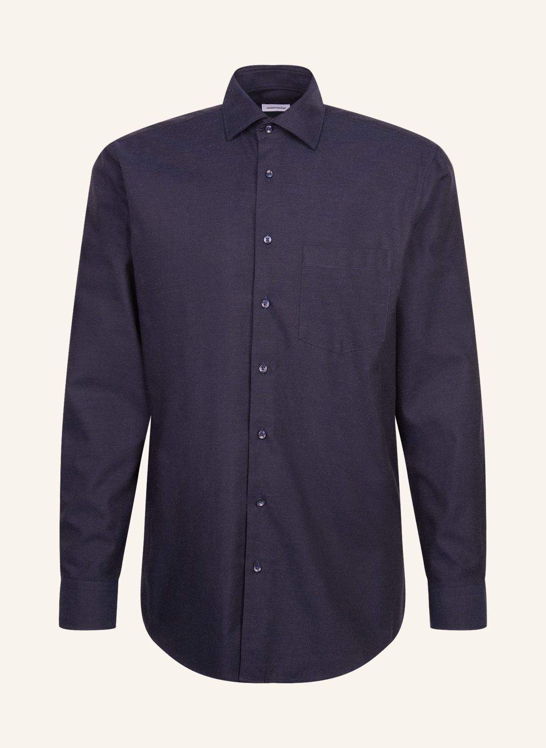 Seidensticker Flanellhemd Regular Fit blau von seidensticker