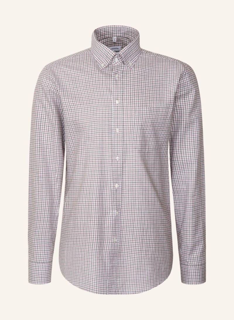 Seidensticker Flanellhemd Regular Fit grau von seidensticker