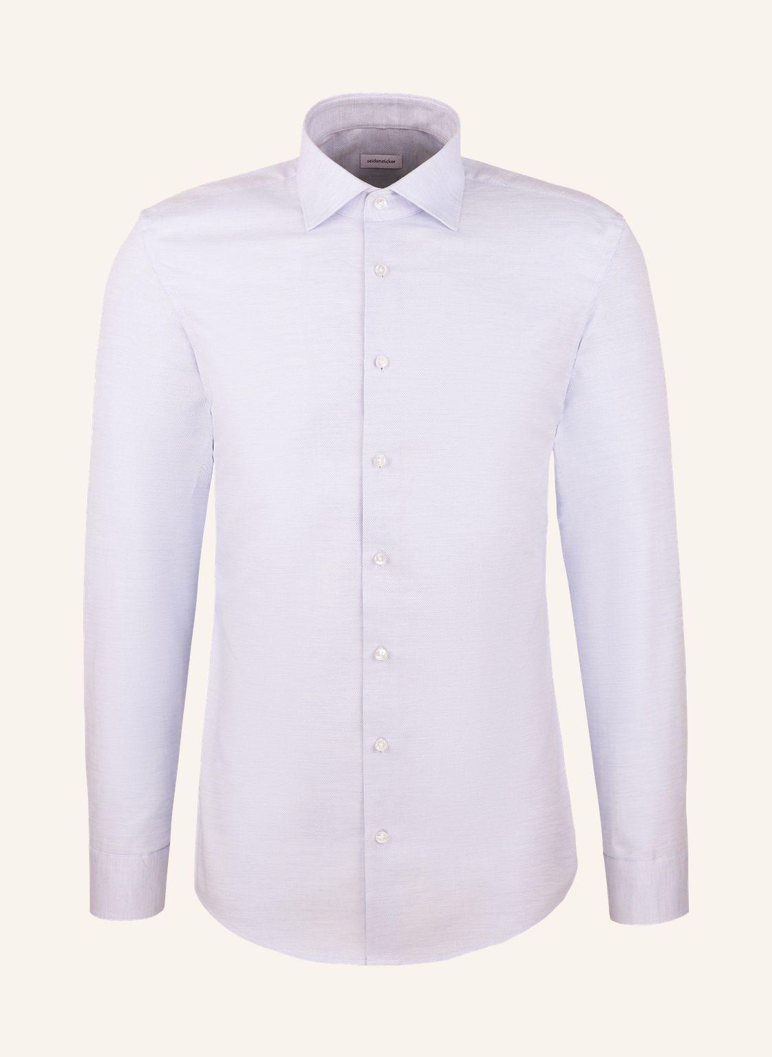 Seidensticker Flanellhemd Shaped Fit blau von seidensticker