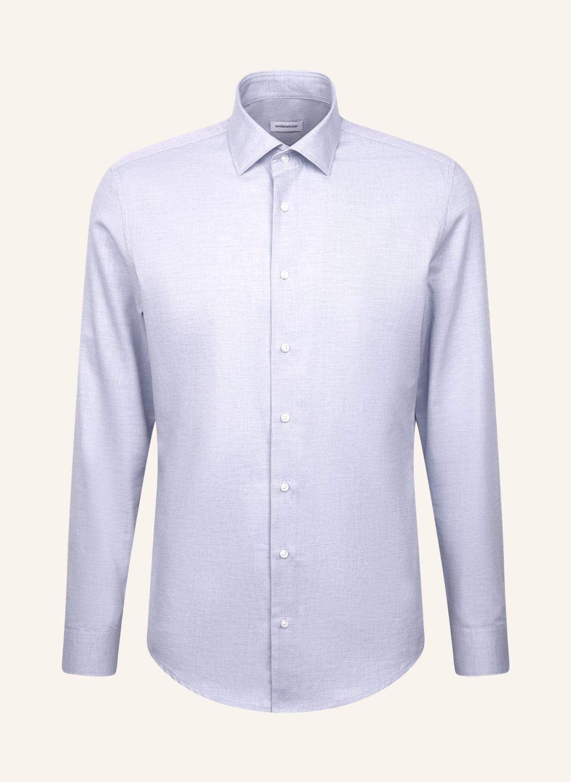 Seidensticker Flanellhemd Slim Fit blau von seidensticker
