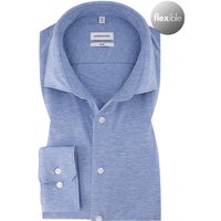 Seidensticker Herren Hemd blau meliert Slim Fit von seidensticker