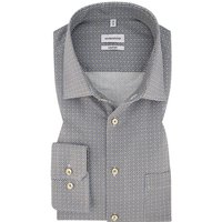 Seidensticker Herren Hemd blau meliert Comfort Fit von seidensticker