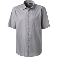 Seidensticker Herren Kurzarmhemd blau gemustert Comfort Fit von seidensticker