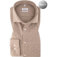 Seidensticker Herren Hemd beige Jersey von seidensticker