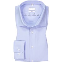 Seidensticker Herren Hemd blau Baumwoll-Stretch von seidensticker