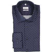 Seidensticker Herren Hemd blau gemustert von seidensticker