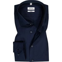 Seidensticker Herren Hemd blau Baumwolle von seidensticker