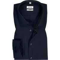 Seidensticker Herren Hemd blau Baumwolle von seidensticker