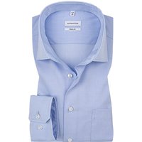 Seidensticker Herren Hemd blau Baumwolle von seidensticker