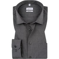 Seidensticker Herren Hemd grau Baumwolle von seidensticker