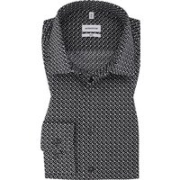 Seidensticker Herren Hemd schwarz Baumwolle von seidensticker