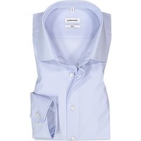 Seidensticker Herren Hemd blau Baumwolle von seidensticker