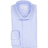 Seidensticker Herren Hemd blau Baumwolle von seidensticker