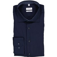 Seidensticker Herren Hemd blau Baumwolle von seidensticker