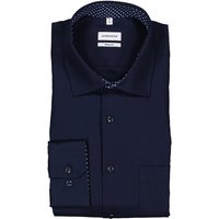 Seidensticker Herren Hemd blau Baumwolle von seidensticker