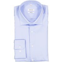 Seidensticker Herren Hemd blau Baumwolle von seidensticker