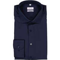 Seidensticker Herren Hemd blau Baumwolle von seidensticker