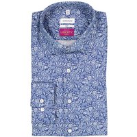 Seidensticker Herren Hemd blau Baumwolle von seidensticker