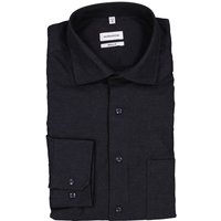 Seidensticker Herren Hemd blau Flanell von seidensticker