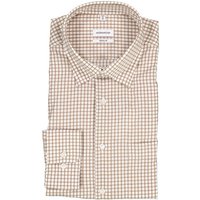 Seidensticker Herren Hemd braun Baumwolle von seidensticker