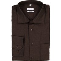 Seidensticker Herren Hemd braun Flanell von seidensticker