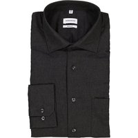 Seidensticker Herren Hemd grau Flanell von seidensticker