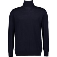 Seidensticker Herren Pullover blau Wolle unifarben von seidensticker