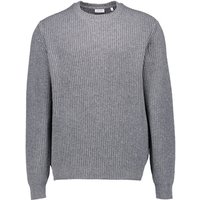 Seidensticker Herren Pullover grau Wolle unifarben von seidensticker