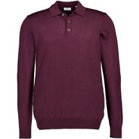 Seidensticker Herren Pullover rot Wolle unifarben von seidensticker