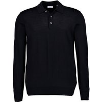 Seidensticker Herren Pullover schwarz Wolle unifarben von seidensticker