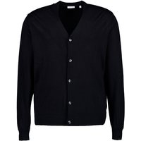 Seidensticker Herren Cardigan schwarz unifarben von seidensticker