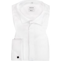 Seidensticker Herren Smokinghemd weiß Baumwolle von seidensticker