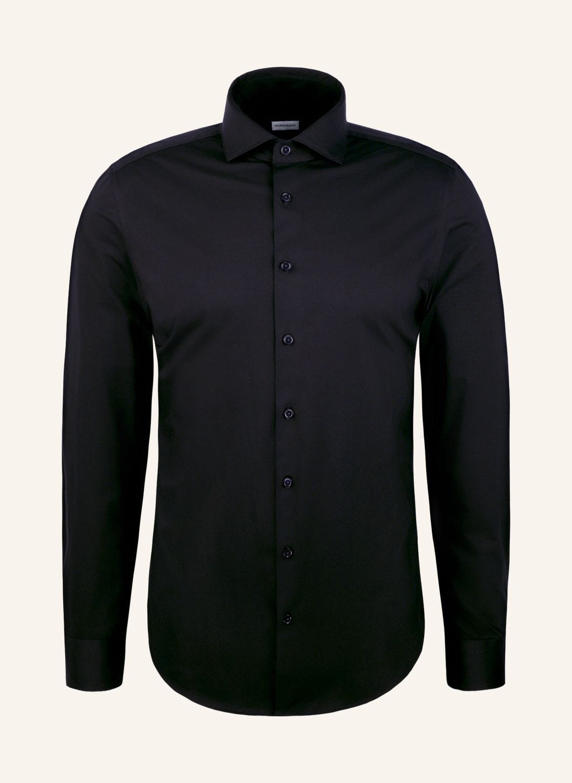 Seidensticker Jerseyhemd Regular Fit schwarz von seidensticker