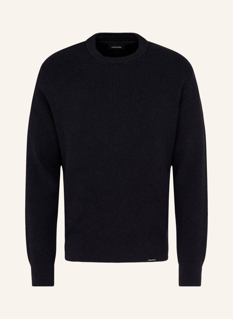 Seidensticker Pullover Regular Fit blau von seidensticker