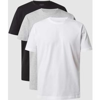 Seidensticker T-Shirt im 3er-Pack in Mittelgrau Melange, Größe M von seidensticker
