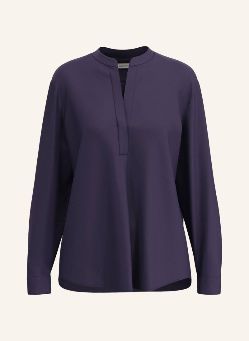 Seidensticker Tunika, Stehkragenbluse blau von seidensticker