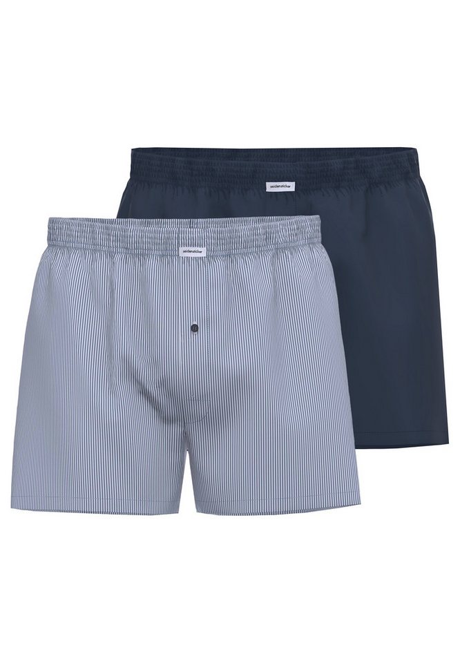 seidensticker Boxershorts 2er Pack Web (Spar-Set, 2-St) Boxershorts - Baumwolle - mit Eingriff - Atmungsaktiv - Feine Webware von seidensticker