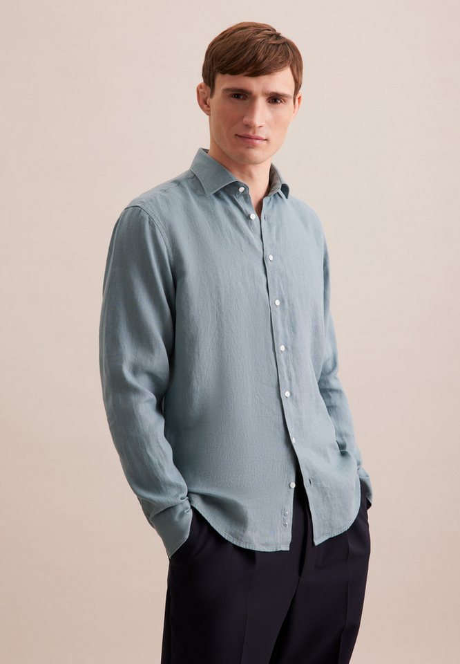 seidensticker Businesshemd Regular Regular 1/1 Kentkragen Uni von seidensticker