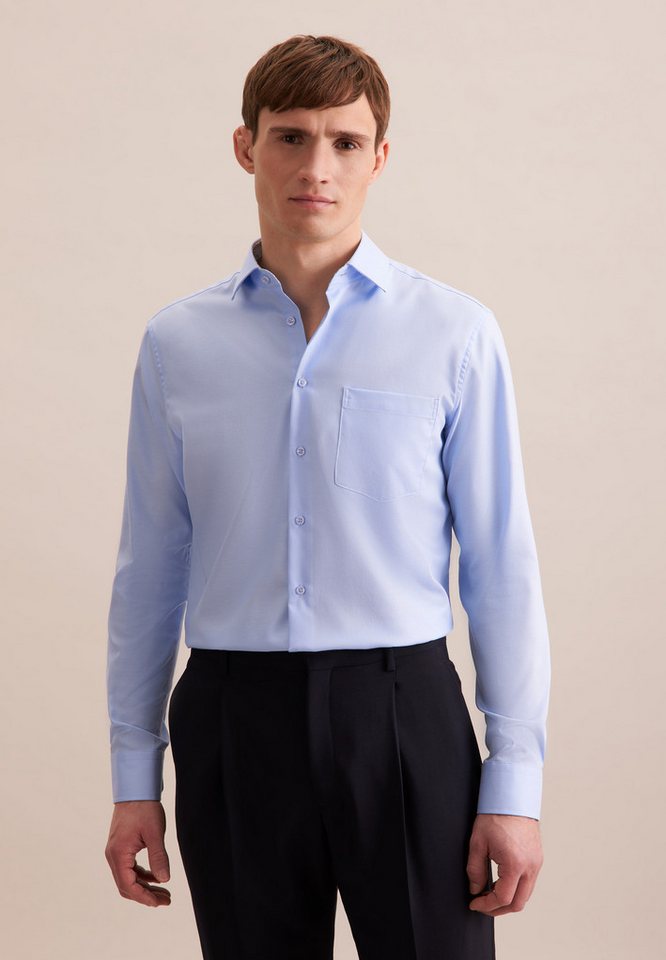 seidensticker Businesshemd Regular Regular 1/1 Kentkragen Uni von seidensticker