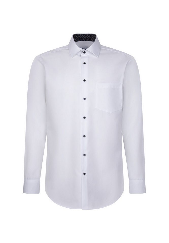 seidensticker Businesshemd Schwarze Rose Regular 1/1 Kentkragen Uni von seidensticker