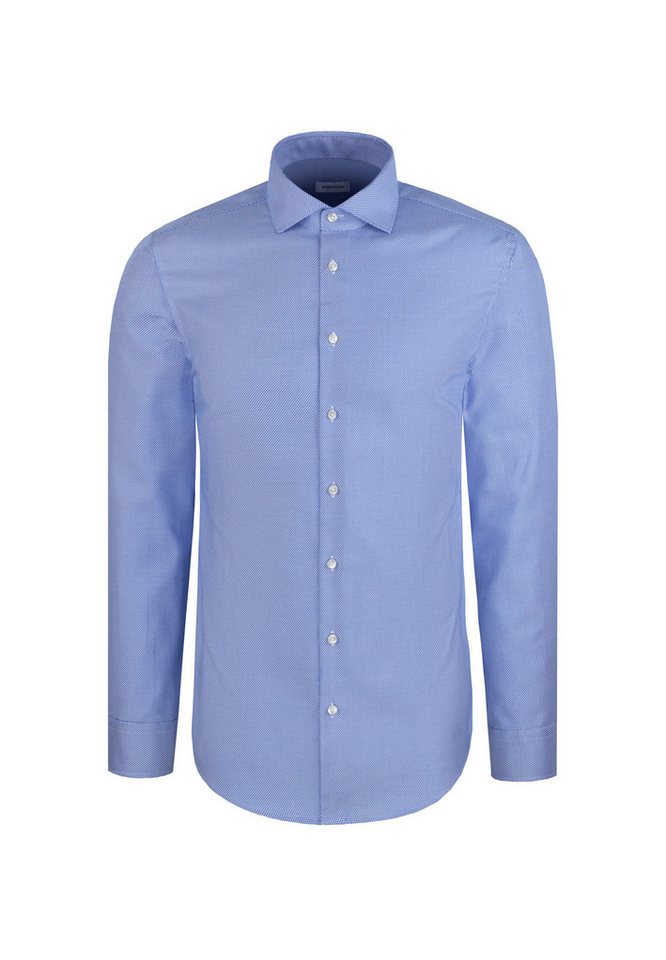 seidensticker Businesshemd Schwarze Rose Shaped 1/1 Kentkragen Struktur von seidensticker