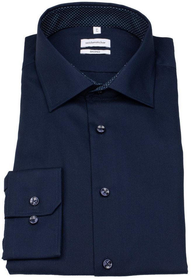 seidensticker Businesshemd Shaped leicht tailliert bügelfrei Kentkragen von seidensticker