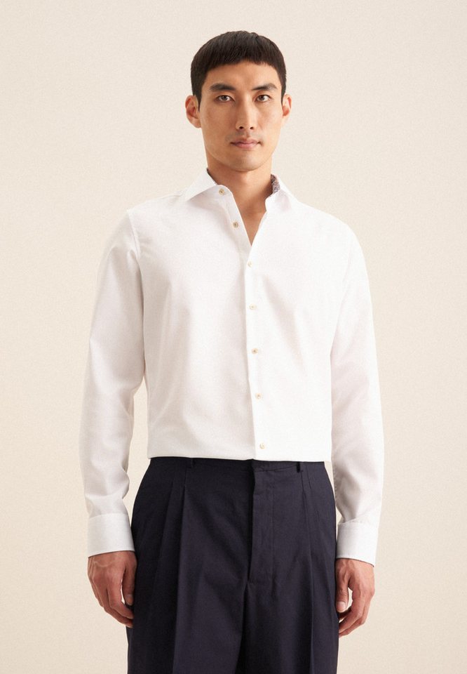 seidensticker Businesshemd Slim Slim 1/1 Kentkragen Uni von seidensticker