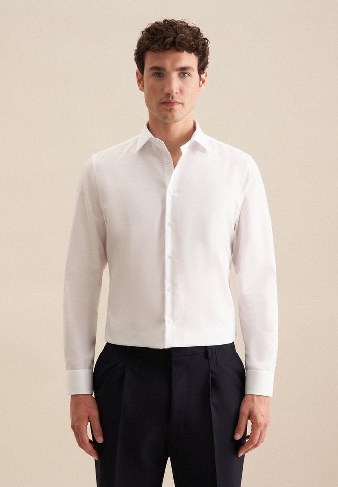 seidensticker Businesshemd X-Slim X-Slim Langarm Kentkragen Uni von seidensticker