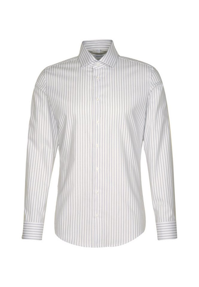 seidensticker Langarmhemd gestreiftes Hemd - Gerade von seidensticker