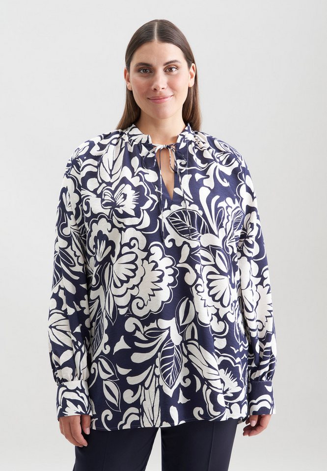 seidensticker Schlupfbluse Schwarze Rose 1/1 Druck von seidensticker