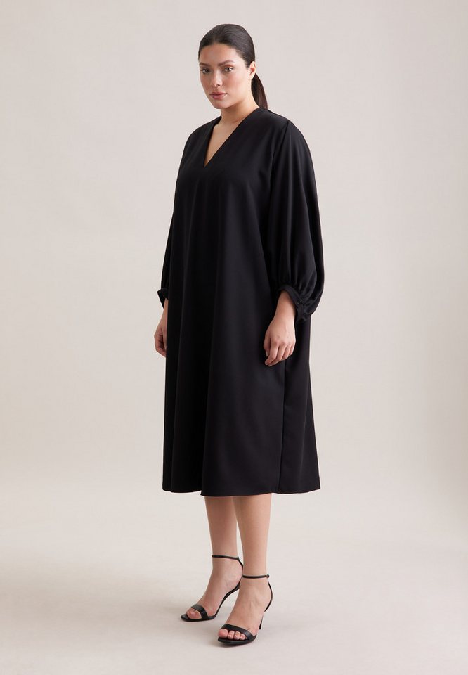 seidensticker Sommerkleid Schwarze Rose 1/1 V-Neck Uni von seidensticker