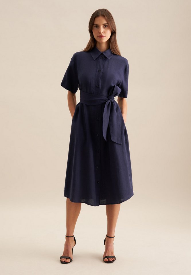 seidensticker Sommerkleid Schwarze Rose Kurzarm Rundhals Uni von seidensticker